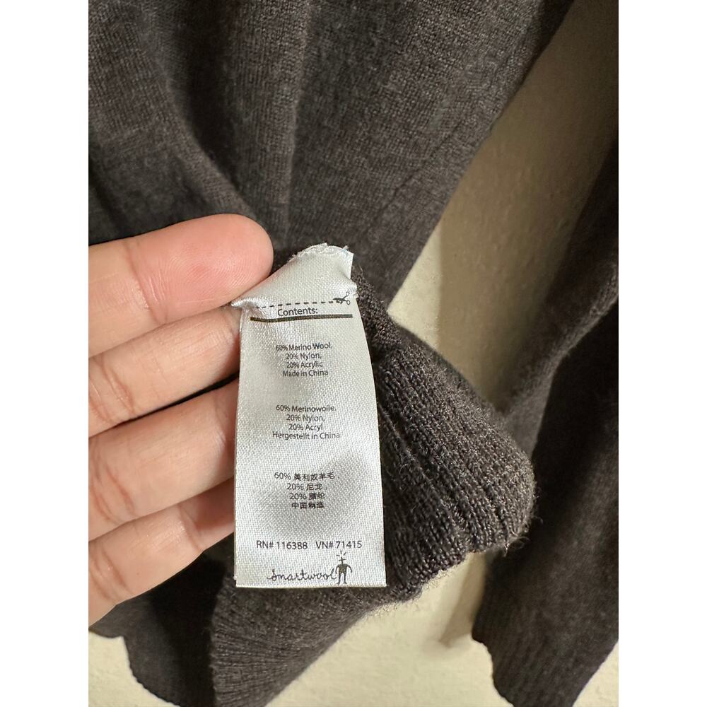 Smartwool Riva Ridge Crewneck Sweater Merino Wool Gray Mens M - Picture 10 of 12